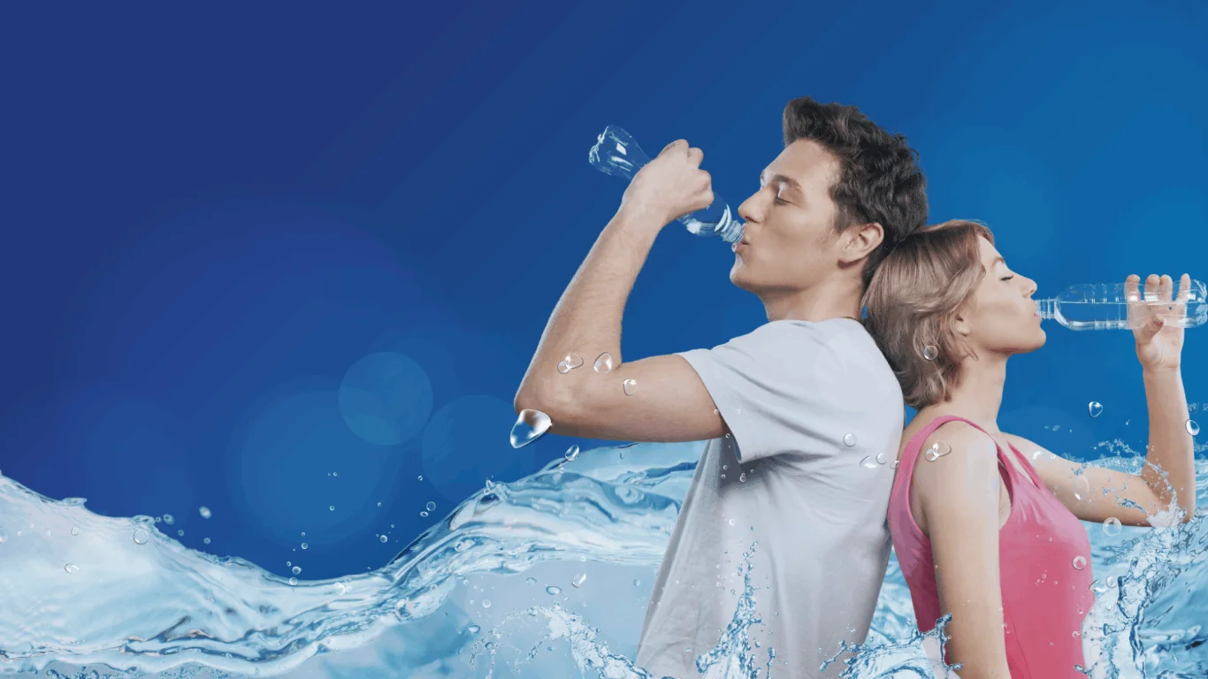 Image of People Drinking Bottled Water